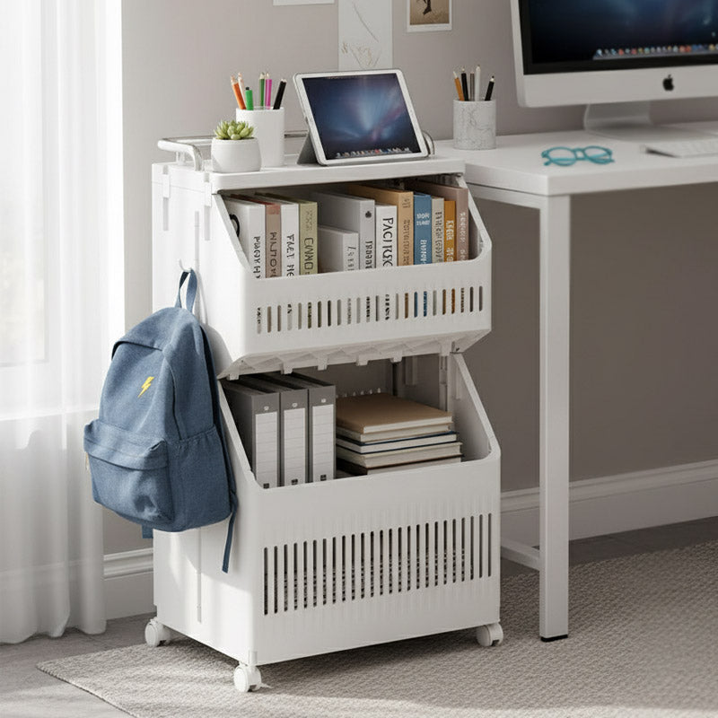 Multi Layer Laundry Basket, Multifunctional Trolley For Kitchen And Bathroom, Moveable Trolley For Living Room Multi Layer Laundry Basket, Multifunctional Trolley For Kitchen And Bathroom, Moveable Trolley For Living Room